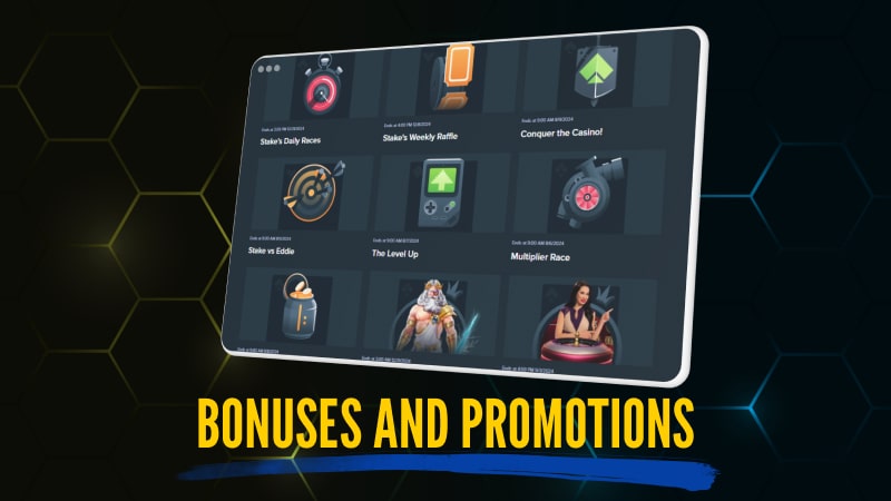 Stake crypto casino bonuses